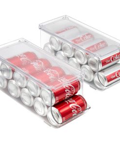 Soda Can Organizer Bin with Lid