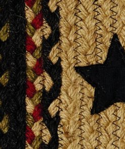 Alternative view of Tartan Star Braided Rugs, BR-252 20x30 to 5'x8' Rect.