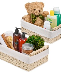 Woven Boho Decor Baskets (Set of 2)