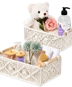 Macrame Boho Decor Baskets (Set of 2)