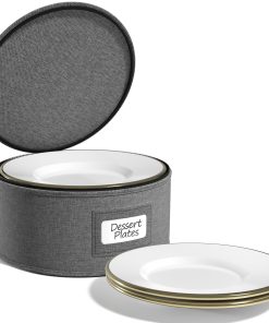 China Storage Dessert Plate Container Dinnerware Organizer (1 Piece)