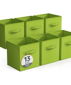 13 Large Cube Storage Bins (6 Pack Solid)