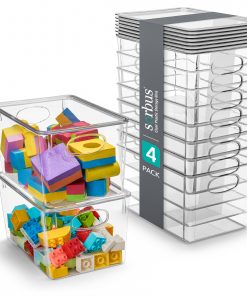 Plastic Bins with Lid Set (Large)