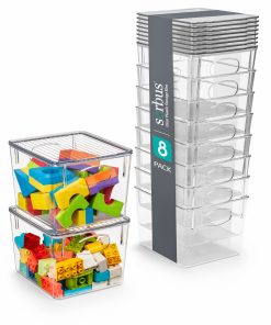 Plastic Bins with Lid Set (Medium)