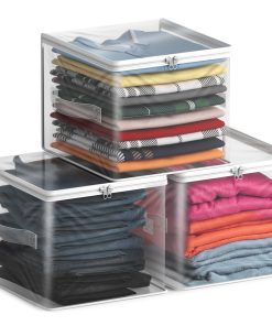 Clear Storage Cube with Zipper & Carry Handles
