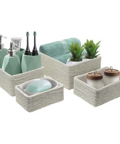 Woven Rope Baskets (4 Pack)