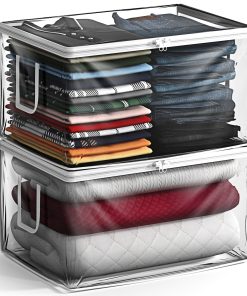 Foldable Large Plastic Bags with Zipper & Handles