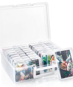 Clear Photograph Organizer Box with Cases