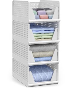 Stackable Shelf Organizer (Set of 4)