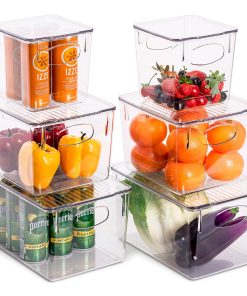 Plastic Container Bin with Lids (Variety Set)