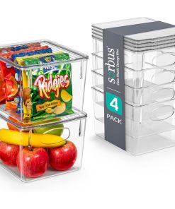 Alternative view of Plastic Container Bins with Lids Set