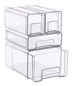 Alternative view of Clear Storage Drawers Case with Handles