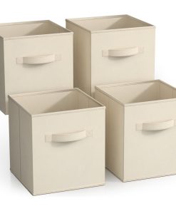 Cube Fabric Storage 11 Bin (4 Pack)
