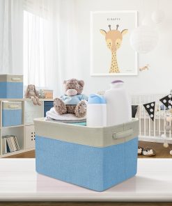 Alternative view of Twill Storage Basket Set with Trim (3 Pack)