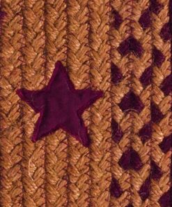 Alternative view of Star Wine Braided Rugs, BR-195 20x30 to 5'x8' Rect.