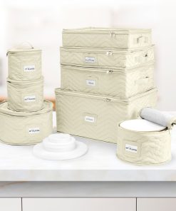 Alternative view of Dinnerware Quilted Storage Set (8 Pc)