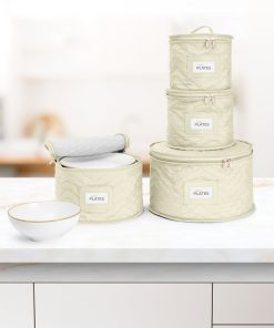 Alternative view of Dinnerware Quilted Storage Set (4 Pc)