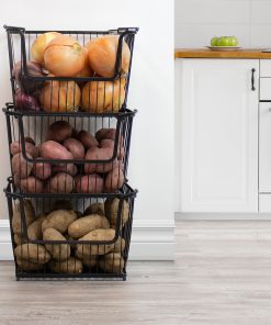 Alternative view of Storage basket with handle (4 Pack)