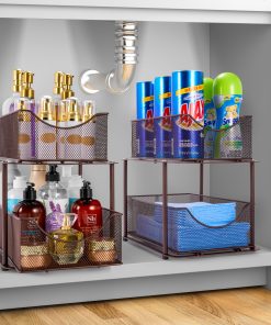 Alternative view of Mesh Sliding Drawers Baskets (2 Tier)