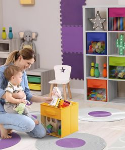 Alternative view of 11 Cube Storage Bins with Window (6 Pack, Multi-Colored)