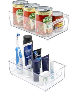 Fridge & Pantry Plastic Storage Bins Set