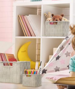 Alternative view of Double Woven Basket Bin Set (3 Pc)