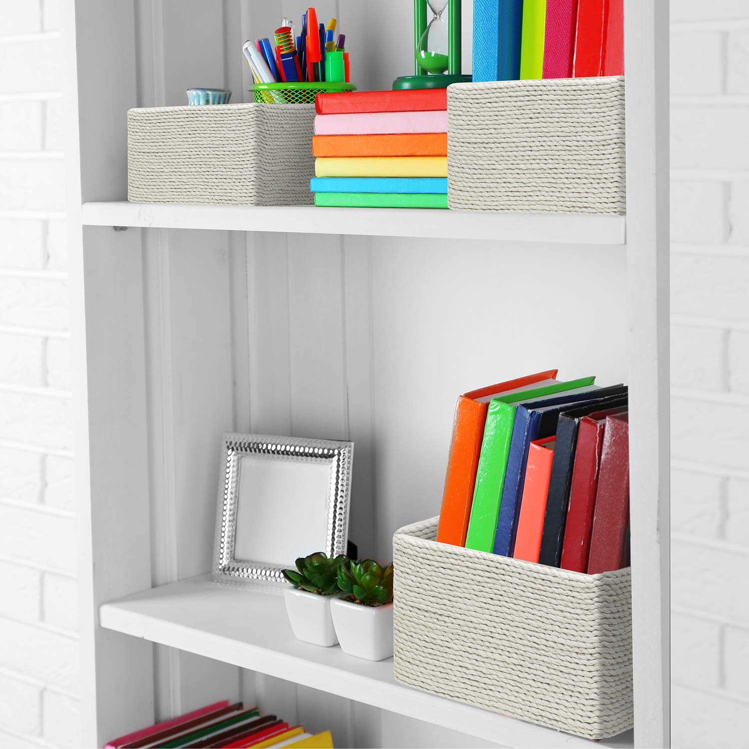 Woven Rope Baskets (4 Pack) - Image 3