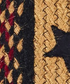 Alternative view of Blackberry Star Braided Rugs, BR-263 20x30 to 5'x8' Rect.