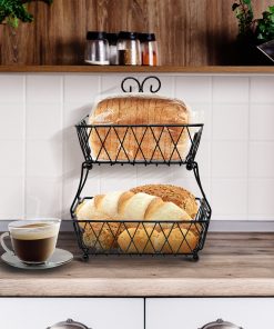 Alternative view of Wire Breadbasket Stand (2 Tier)