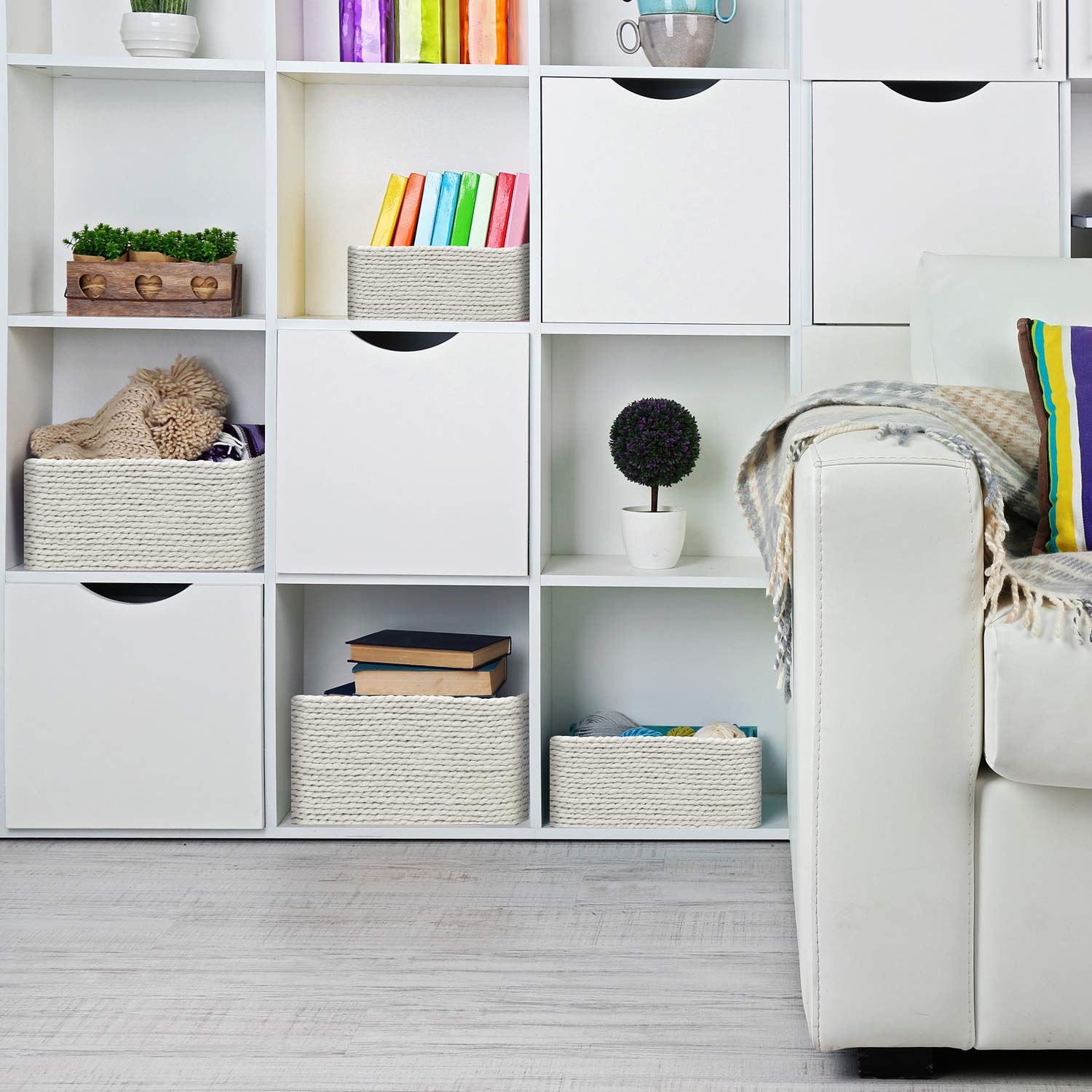 Woven Rope Baskets (4 Pack) - Image 4