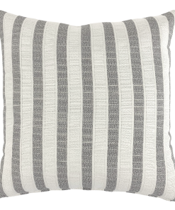 Woven Stripes | Gray Outdoor Pillow Cover