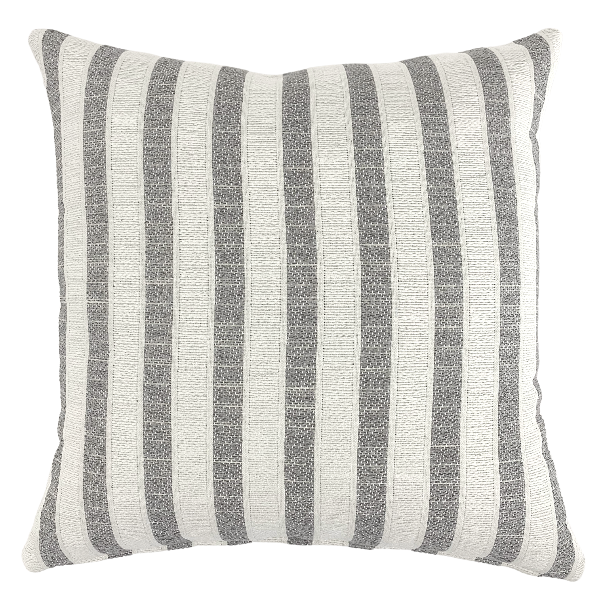 Woven Stripes | Gray Outdoor Pillow Cover