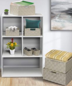 Alternative view of Double Woven Basket Bin Set (7 Pc)