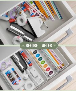 Alternative view of Plastic Clear Container Bins with Handles (10 Pack)