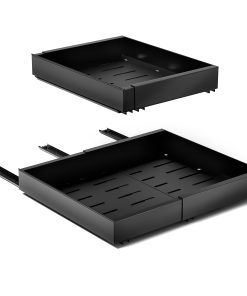 Extendable Pull-Out Storage Rack with Sliding Tracks Set of 2