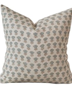 Morning Glory Linen Pillow Cover