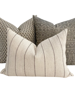 Antique Charcoal Pillow Cover Set