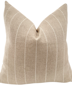Antique Stripe Linen Pillow Cover