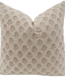 Audrey Floral Block Print Pillow Cover