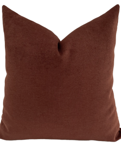 Autumn Red Velveteen Pillow Cover