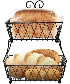 Wire Breadbasket Stand (2 Tier)