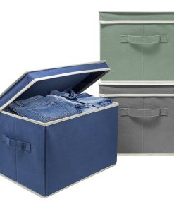 Storage Box Bins With Lid (Set of 3)