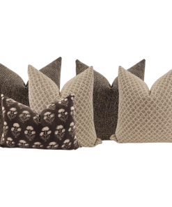 Alternative view of Sofa Pillow Combo 'Black Taupe Floral'