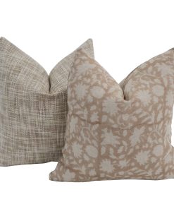Blush & Taupe Heritage Pillow Cover Set
