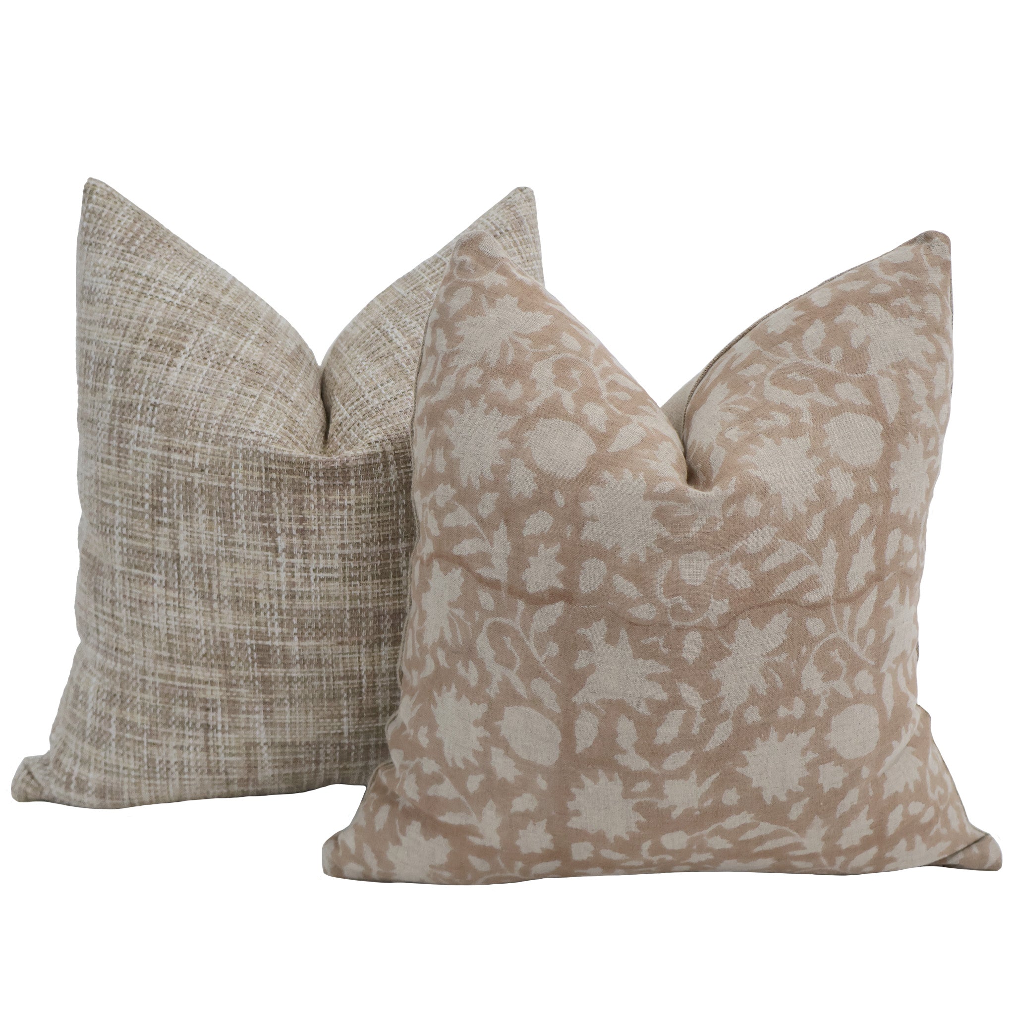 Blush & Taupe Heritage Pillow Cover Set