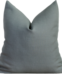 Caribbean Teal Linen Pillow Cover