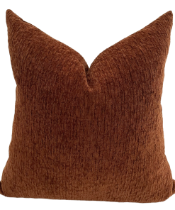 Crushed Rusted Velvet Pillow Cover