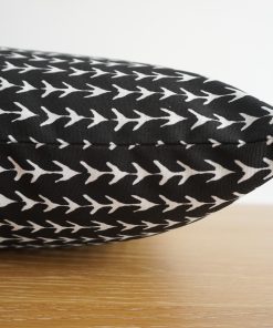 Alternative view of Vines Black IndoorOutdoor Pillow Cover