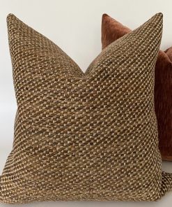 Alternative view of Deep Weave Brown Pillow Cover