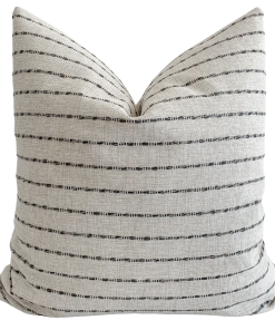 Eloa Gray & White Pillow Cover